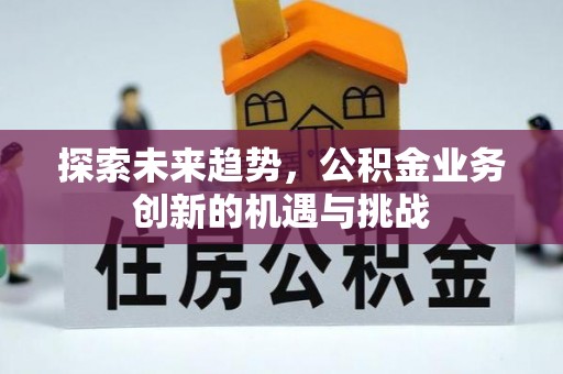 河南探索未来趋势，公积金业务创新的机遇与挑战