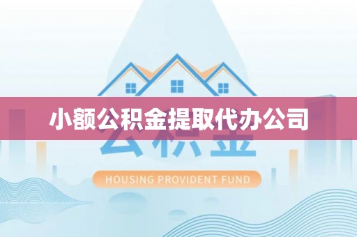 河南小额公积金提取代办公司