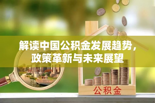 河南解读中国公积金发展趋势，政策革新与未来展望