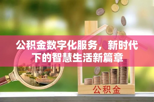 河南公积金数字化服务，新时代下的智慧生活新篇章