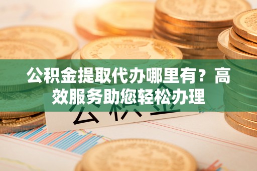 河南公积金提取代办哪里有？高效服务助您轻松办理