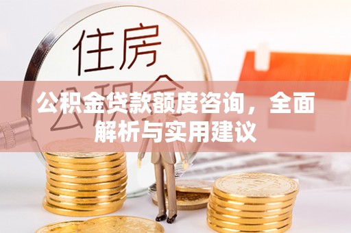 河南公积金贷款额度咨询，全面解析与实用建议