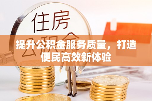 河南提升公积金服务质量，打造便民高效新体验
