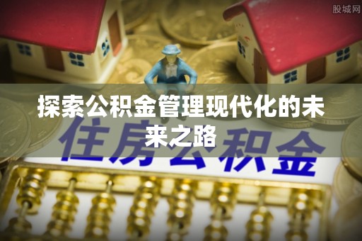 河南探索公积金管理现代化的未来之路