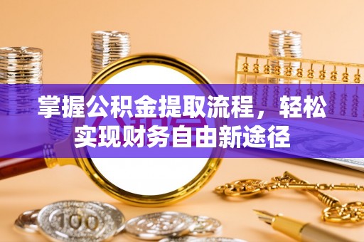 河南掌握公积金提取流程，轻松实现财务自由新途径