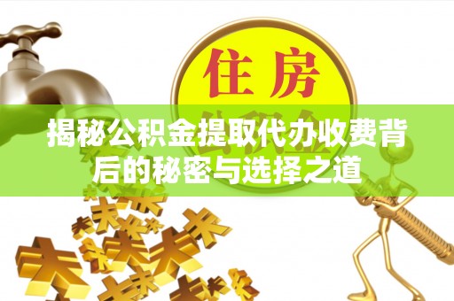 河南揭秘公积金提取代办收费背后的秘密与选择之道